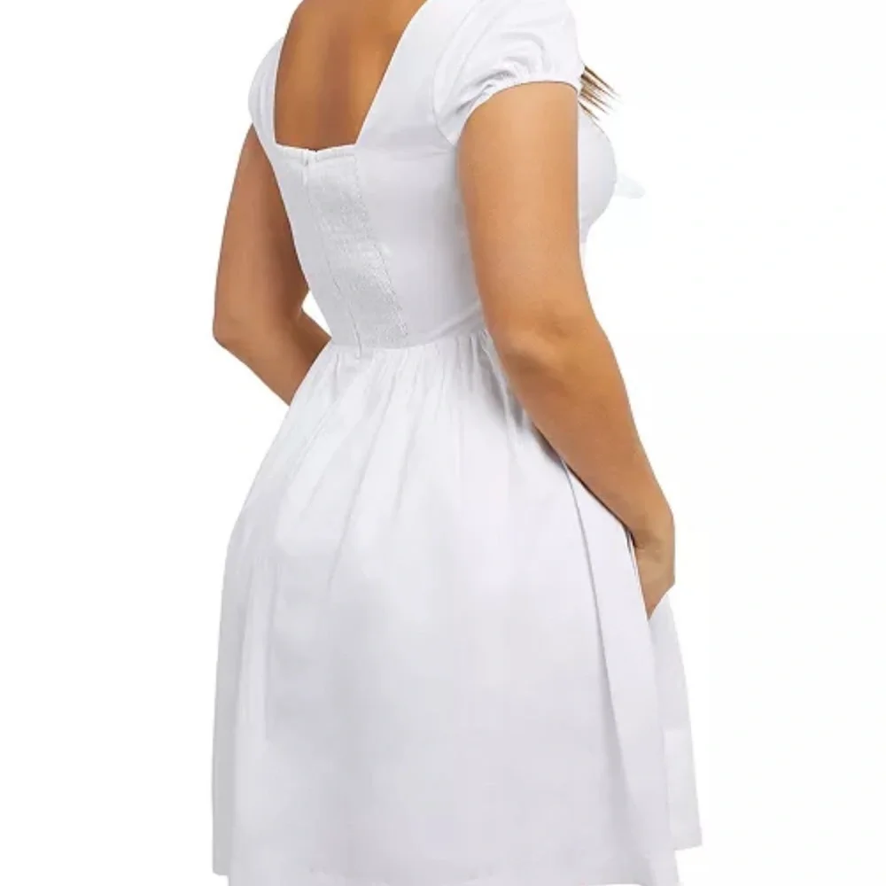 Guess Karida Cap-Sleeve Flared Dress - Picture 3 of 15